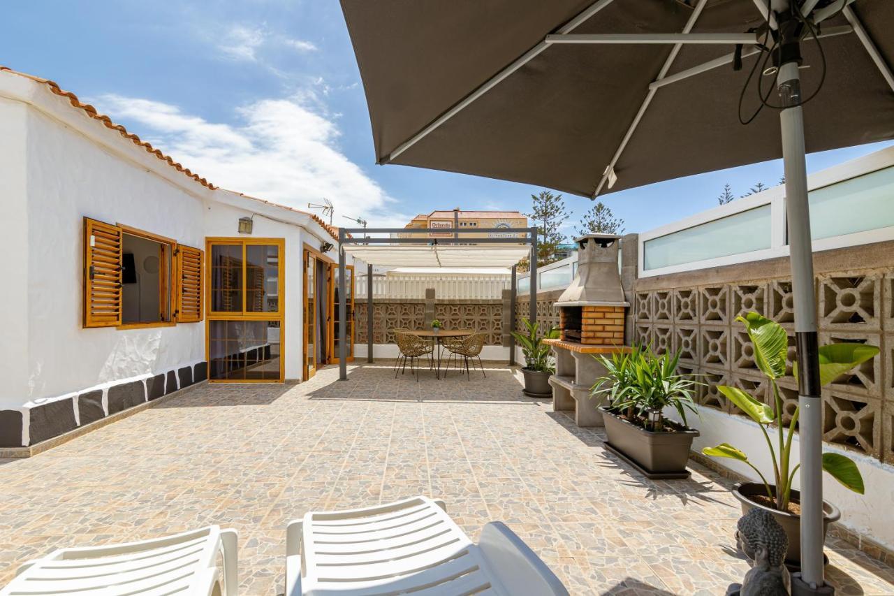 Canarian Holiday Home - Private Bungalow In Playa Del Ingles 马斯帕洛马斯 外观 照片
