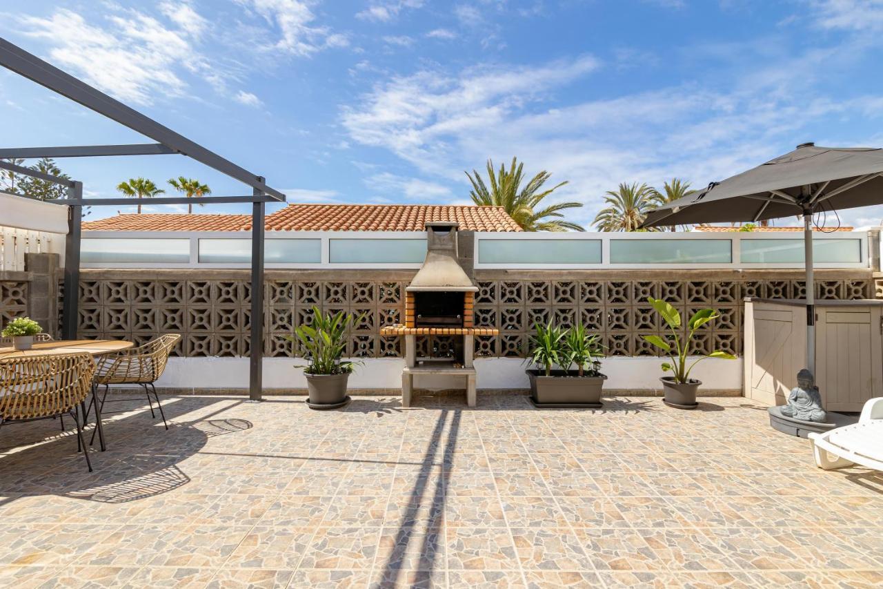 Canarian Holiday Home - Private Bungalow In Playa Del Ingles 马斯帕洛马斯 外观 照片